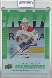 2023-24 Upper Deck Trilogy Hockey Cole Caufield Generations/Green【77/99】 Montreal Canadiens