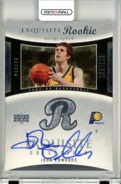 2004-05 UPPER DECK EXQUISITE COLLECTION  John Edwards Exquisite Rookie Autograph Card 【153/225】