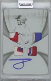 2018 PANINI Immaculate Collection Rookie Quad Material Autographs Printing Plates Black / WILLIE CALHOUN(Texas Rangers) 【One of One】