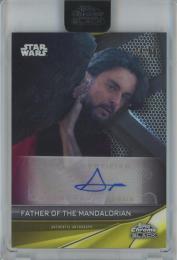 2023 Topps Chrome Black Star Wars Bernard Bullen as Father of the Mandalorian Autographs/Gold Refractors Parallels/#A-BB【24/50】