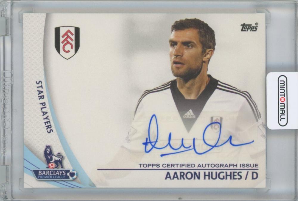 ミントモール / MINT 横浜店 / 2013-14 TOPPS English Premier League Gold Star Players  Autographs / AARON HUGHES(Fulham)