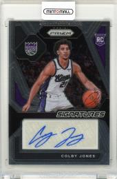 2023-24 Panini Prizm Basketball Colby Jones #27 Rookie Signatures RC Sacramento Kings