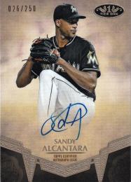 2019 Topps Tier One Miami Marlins Sandy Alcantara Break Out Autographs 026/250