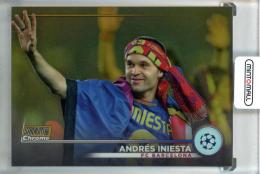 2022-23 Stadium Club Chrome Andres Iniesta Gold Refractors #84【42/50】《※傷あり》 FC Barcelona