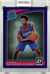 2018-19 Panini Donruss Optic Basketball Shai Gilgeous-Alexander Purple #162 Rated Rookie Los Angeles Clippers