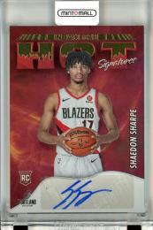 2022-23 Panini Hoops Baketball Shaedon Sharpe Hot Signatures Rookies #7 Portland Trail Blazers