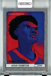 2023-24 Panini Hoops Basketball Ausar Thompson Presentations #17 RC Detroit Pistons