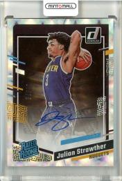 2023-24 Panini Donruss Basketball Julian Strawther Rated Rookies Signatures Holo Frame #293 RC【39/75】 Denver Nuggets