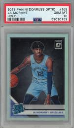 2019-20 Donruss Optic  Ja Morant Holo #168 RC【PSA 10】 Memphis Grizzlies