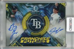 2019 Topps Bowman Draft JJ Goss/Greg Jones Franchise Futures Dual Autographs Gold #FFA-JG【45/50】 Tampa Bay Rays