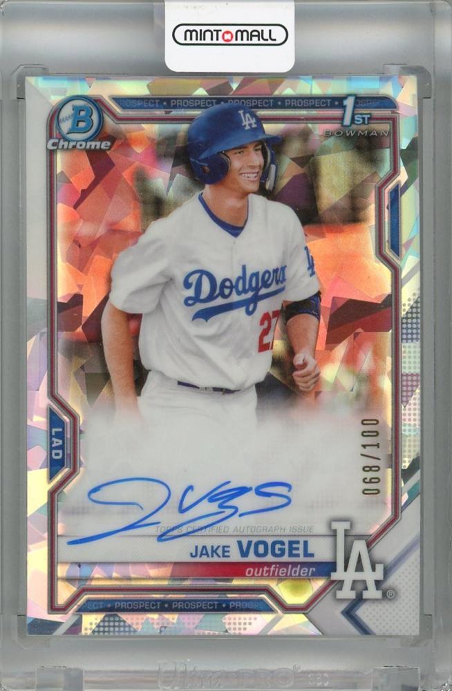 ミントモール / MINT 浦和店 / 2021 Topps Bowman Jake Vogel Chrome Prospect Autographs  Atomic #CPA-JV 1st【068/100】 Los Angeles Dodgers