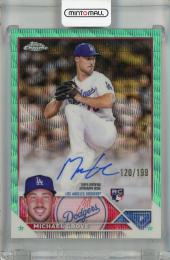 2023 Topps Chrome Michael Grove Rookie Autographs Aqua Wave #RA-MGR RC【120/199】 Los Angeles Dodgers
