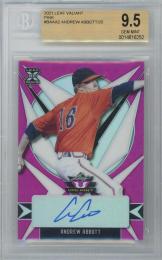 2021 Leaf Valiant Andrew Abbott Base Autographs Pink #BA-AA2 RC【8/25】【BGS9.5 GEM MINT】
