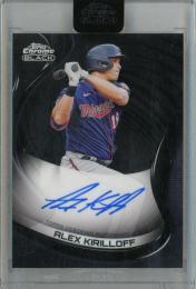 2022 Topps Chrome Black Alex Kirilloff  Autographs #CBA-AK Minnesota Twins