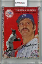 2023 TOPPS CHROME PLATINUM ANNIVERSARY Thurman Munson Rose Gold Mini-Diamond Refractors #434【22/75】 New York Yankees