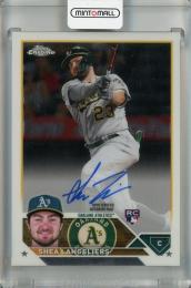 2023 Topps Chrome Shea Langeliers Rookie Autographs #RA-SL RC Oakland Athletics