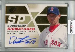 2008 Upper Deck  SPx Boston Red Sox Daisuke Matsuzaka Superstar Signatures