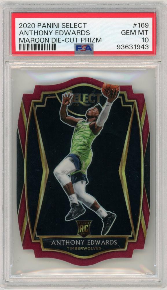 ミントモール / MINT 札幌店 / 2020-21 PANINI Select Anthony Edwards RC Maroon Die-Cut  Prizm #169 175枚限定【155/175】【PSA10】《Gem-MINT》 Minnesota Timberwolves