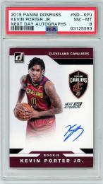 2019-20 PANINI Donruss Kevin Porter Jr. Next Day Autograph #ND-KPJ PSA8 NEAR MINT-MINT
