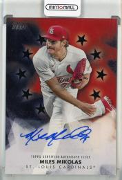 2024 Topps Series One  Miles Mikolas Baseball Stars Autograph Black【131/199】 St. Louis Cardinals