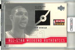 2003-04 Upper Deck SP Game Used Tim Duncan All Star Apparel #TDAS San Antonio Spurs