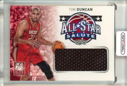 2012-13 Panini Elite Basketball Tim Duncan All-Star Salute Materials #17 San Antonio Spurs
