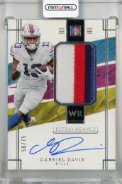 2022 Panini Impeccable Gabriel Davis Extravagance Patch Auto ※傷あり【50/75】 Buffalo Bills