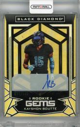 2023 Upper Deck Goodwin Champions Kayshon Boutte Black Diamond Rookie Gems Pure Black Autographs #BDRG-KB ※白かけ・角折れあり【011/149】 Football