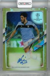 2020-21 Topps Chrome UEFA Champions League Luis Alberto Chrome Autographs Gold Bubbles Refractor #CA-LAL SS Lazio