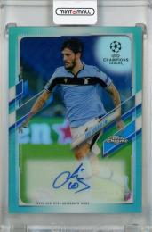 2020-21 Topps Chrome UEFA Champions League Luis Alberto Chrome Autographs Neon Green Refractor #CA-LAL ※初期傷あり【115/199】 SS Lazio