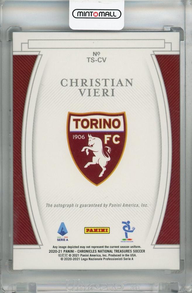 2021NATIONAL TREASURES VIERI ビエリ サイン/253 ミントモール / MINT 浦和店 / 2020-21 Panini Chronicles
