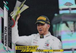 2020 Topps Chrome Formula 1 Racing Mercedes-AMG Petronas Lewis Hamilton Grand Prix Winners Base Refractor(パラレル版)
