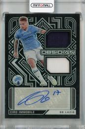 2021-22 Panini Obsidian Ciro Immobile Dual Jersey Ink #5 Auto 【18/80】 SS Lazio