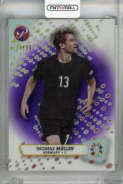 2023 Topps Pristine Road to Euro 2024 Thomas Muller Purple Refractors #68 ※裏面初期傷あり【31/99】 Germany