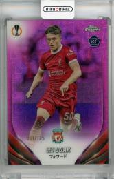 2023-24 Topps UEFA Champions League Japan Edition Ben Doak Fuchsia Mojo Refractors #177 RC ※裏面初期傷あり【011/125】 Liverpool FC