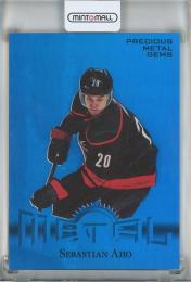 2024-25 Metal Universe Sebastian Aho '13 Retro Precious Metal Gems Blue #RT4【14/50】