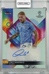 2023-24 Topps Finest UEFA Club Competitions Ciro Immobile Base Autographs #A-CI ※裏面左上角折れあり SS Lazio