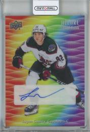2023-24 Upper Deck Allure Logan Cooley Color Flow Autographs Full Rainbow #CFALC
