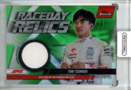 2024 Topps Finest Formula 1 Yuki Tsunoda Raceday Relics Green #RDRTSU【34/50】
