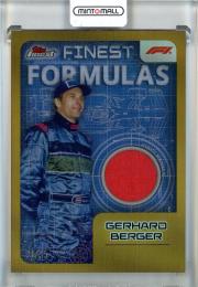 2024 Topps Finest Formula 1 Gerhard Berger Finest Formulas Memorabilia Gold #FFBER【21/25】