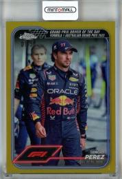 2024 Topps Chrome Formula 1 Sergio Perez Gold Refractors #161【1/50】《※初期傷あり》