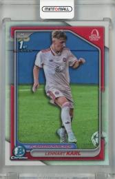 2024-25 Topps Chrome UEFA Club Competitions Lennart Karl Bowman UEFA Youth League #BU-LK 1st ※傷・へこみあり FC Bayern Munchen