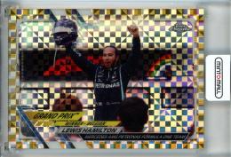 2021 Topps Chrome Formula 1 Lewis Hamilton Gold Checker Flag #140【30/50】