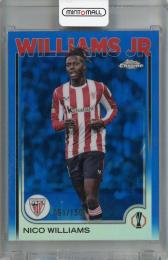 2024-25 Topps Chrome UEFA Club Competitions Nico Williams Blue Refractors #28 ※裏面初期傷あり【061/150】 Athletic Club