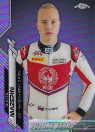 2020 Topps Chrome Formula 1 Racing Hitech Grand Prix Nikita Mazepin F2 Racers Base Purple Refractor(パラレル版) 360/399