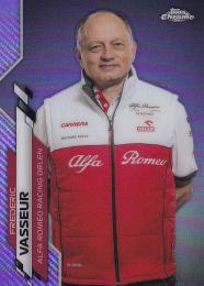 2020 Topps Chrome Formula 1 Racing Alfa Romeo Racing ORLEN Frederic Vasseur F1 Crew Base Purple Refractor(パラレル版) 233/399