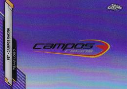2020 Topps Chrome Formula 1 Racing  Campos Racing Team Logos Purple Refractor(パラレル版) 210/399