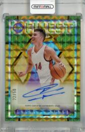 2023-24 Topps Finest Tyler Herro Flashback Autographs Gold Geometric Refractors #FLA-THE【22/50】 Miami Heat