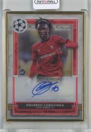 2020-21 Topps Museum Collection UEFA Champions League Soccer Eduardo Camavinga Framed Autographs/Ruby/RC/#FA-EC【16/25】 Stade Rennais F.C.