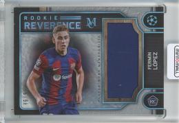 2023-24 Topps Museum Collection UEFA Champions League Fermín Lopez Rookie Reverence Relics/RC/#RRR-FL【86/99】 FC Barcelona